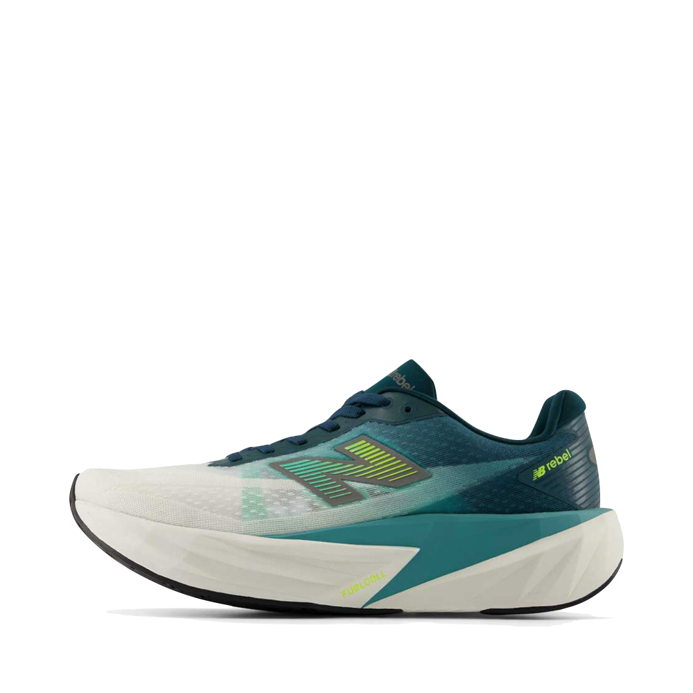 Side (left) view of New Balance Fuel Cell Rebel v5 Sneaker for men.