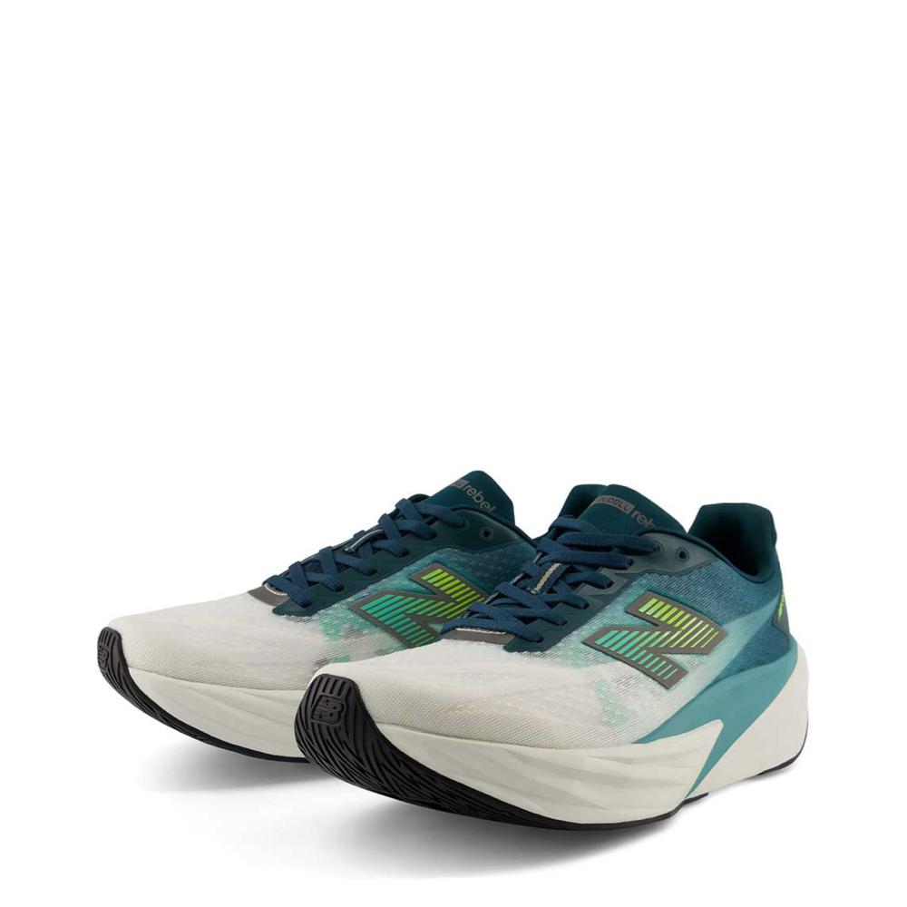 Mudguard and Toe view of New Balance Fuel Cell Rebel v5 Sneaker for men.