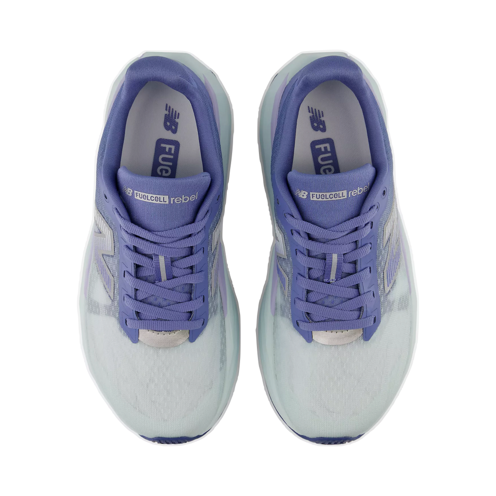 Top-down view of New Balance Fuel Cell Rebel v5 Sneaker for women.