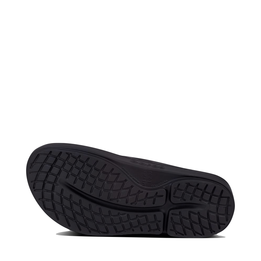 Bottom view of OOfos OOriginal Thong Sandal for unisex.