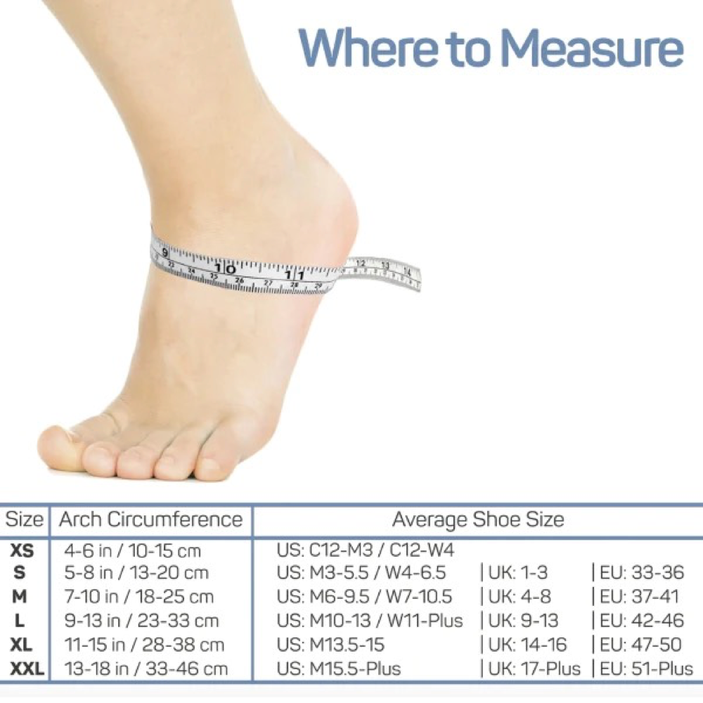 OS1st sizing chart.