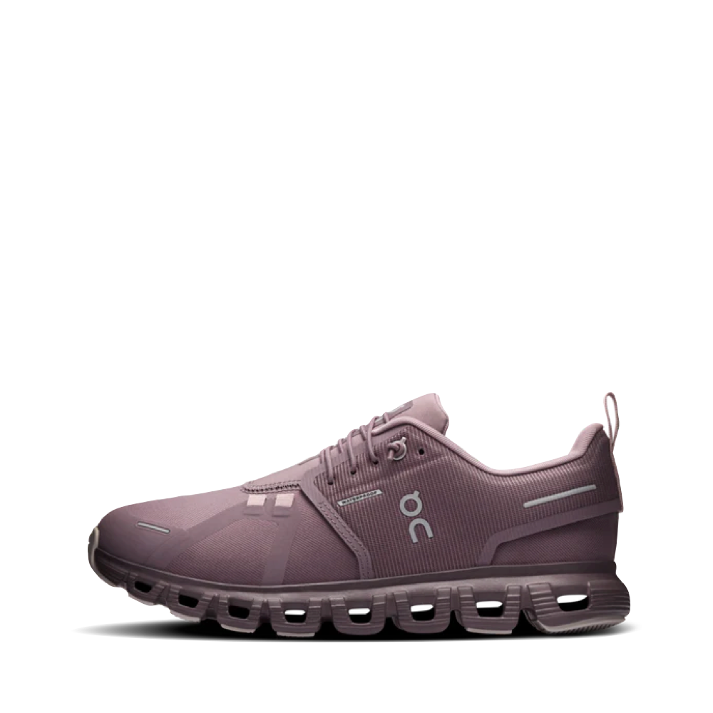 Side (left) view of On Cloud 6 Waterproof Sneaker for women.