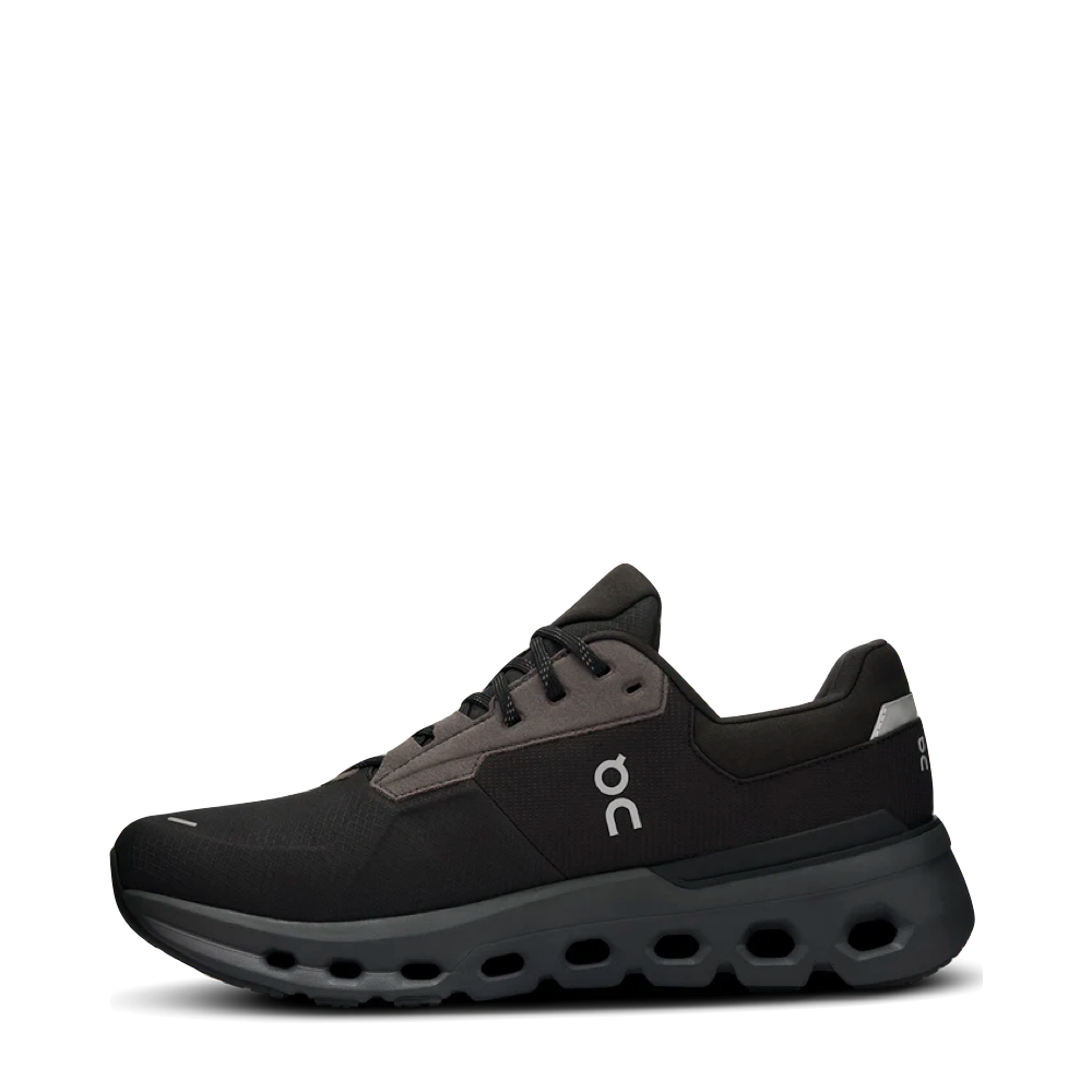 Side (left) view of On Cloudrunner 2 Waterproof Sneaker for women.