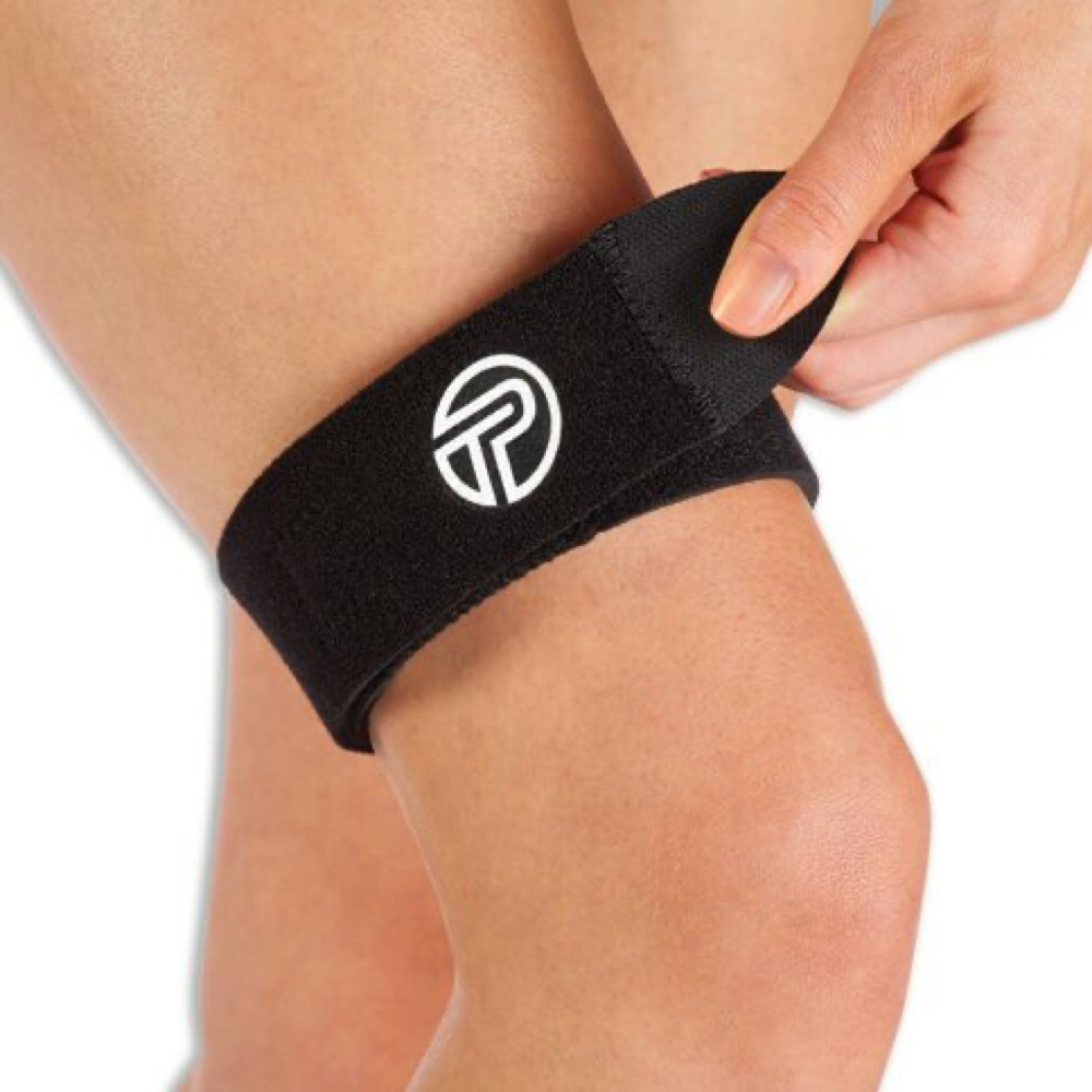 Front and model view of Pro Tec IT Band Compression Wrap.