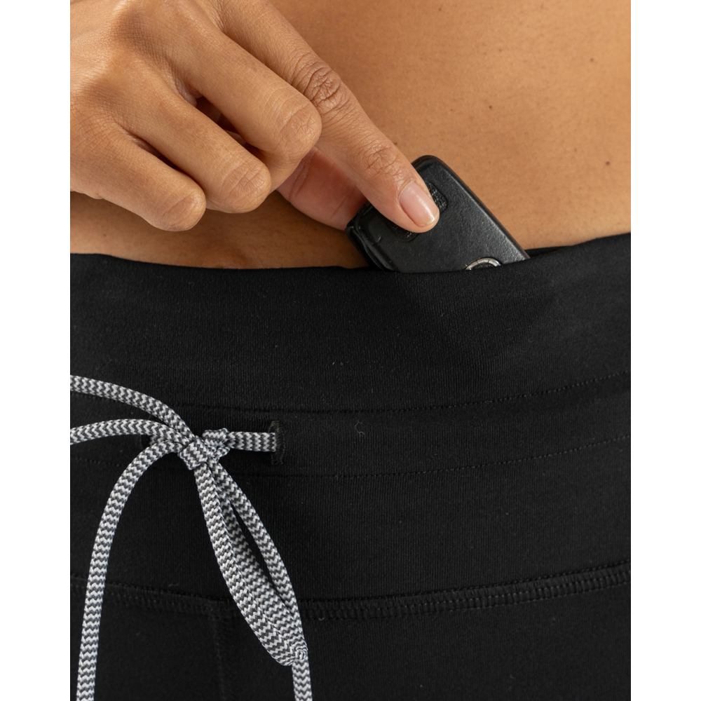 Detail model view of Rabbit EZ High Rise Tights for women.