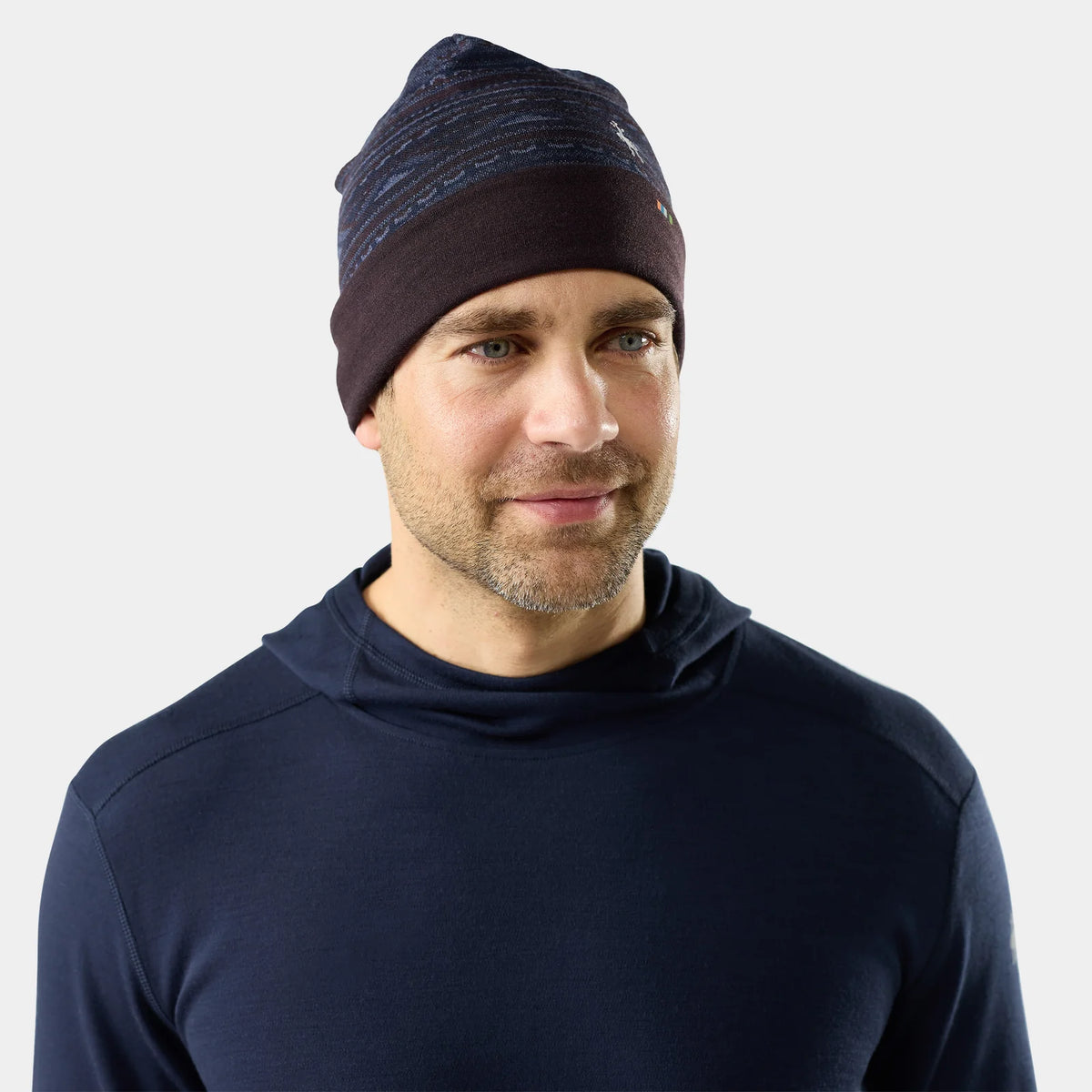 Smartwool Thermal Merino Reversible Cuffed Beanie in Nightfall Summit Soul