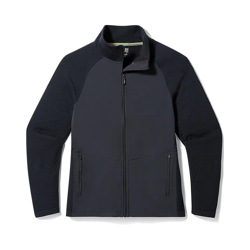 Front view of Smartwool Intracknit Active Full Zip Jacket for men.