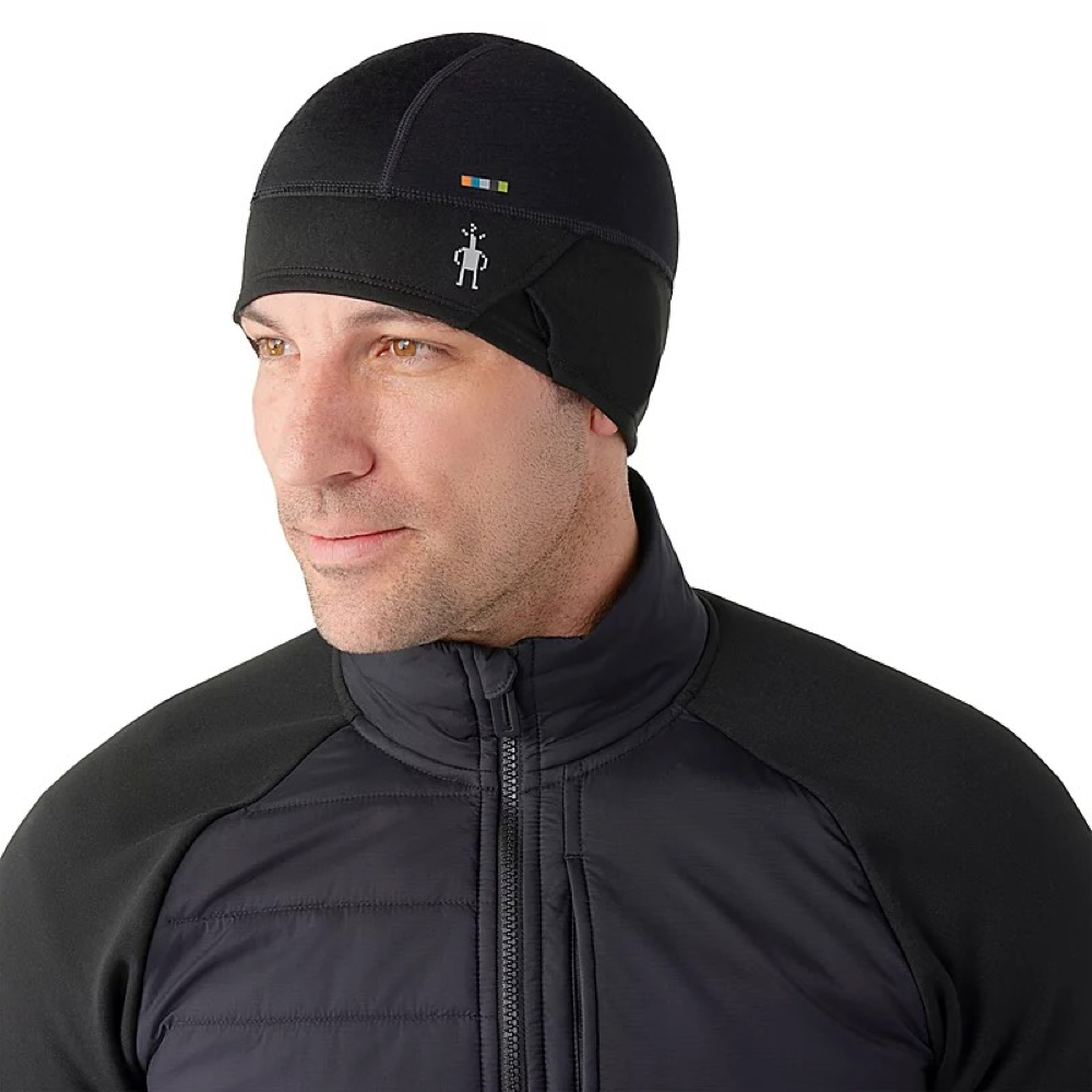 Model view of Smartwool Merino Sport Fleece Beanie.