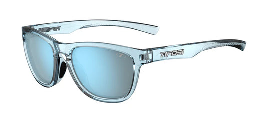 Tifosi Swank S Sunglasses in Blue Horizon Frame - Smoke Tint with Bright Blue Mirror