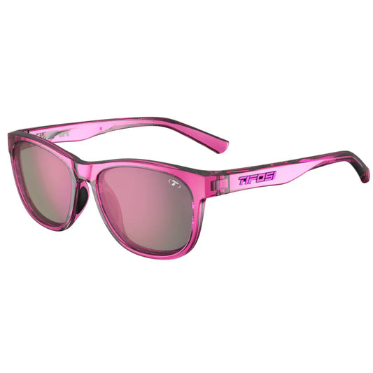 Tifosi Swank Sunglasses in Purple Punch Frame - Smoke Tint with Purple Mirror Lenses