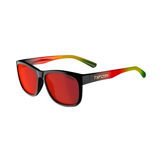 Tifosi Swank XL Sunglasses in Bonafide Fade with Smoke Red Lenses