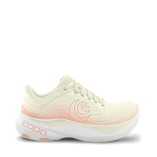 Side (right) view of Topo Aura Sneaker for women.