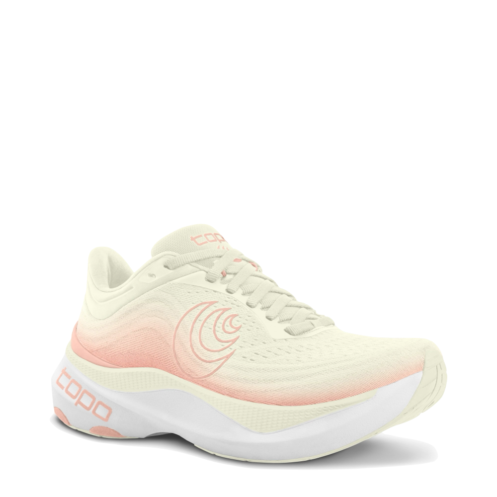 Mudguard and Toe view of Topo Aura Sneaker for women.