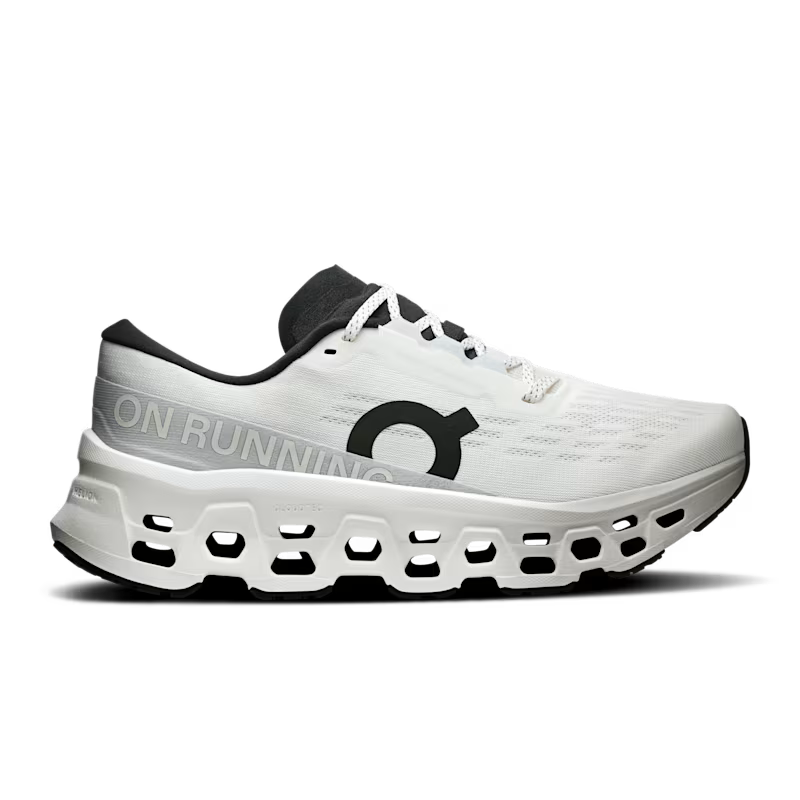 On Women's Cloudmonster 3 Sneaker in White/White