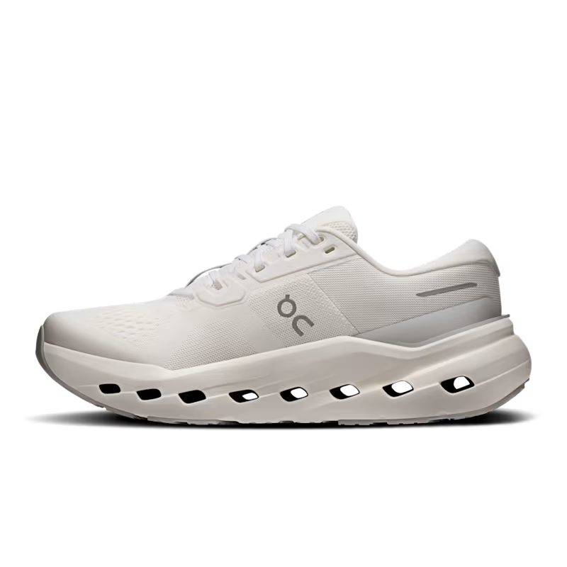 On Women's Cloudrunner 3 Sneaker in White/Ivory