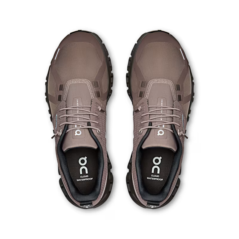 On Women's Cloud 6 Waterproof Sneaker in Ash/Sable