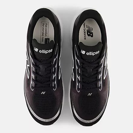 New Balance Men's Ellipse V1 Sneaker in Faded Black with White and Black