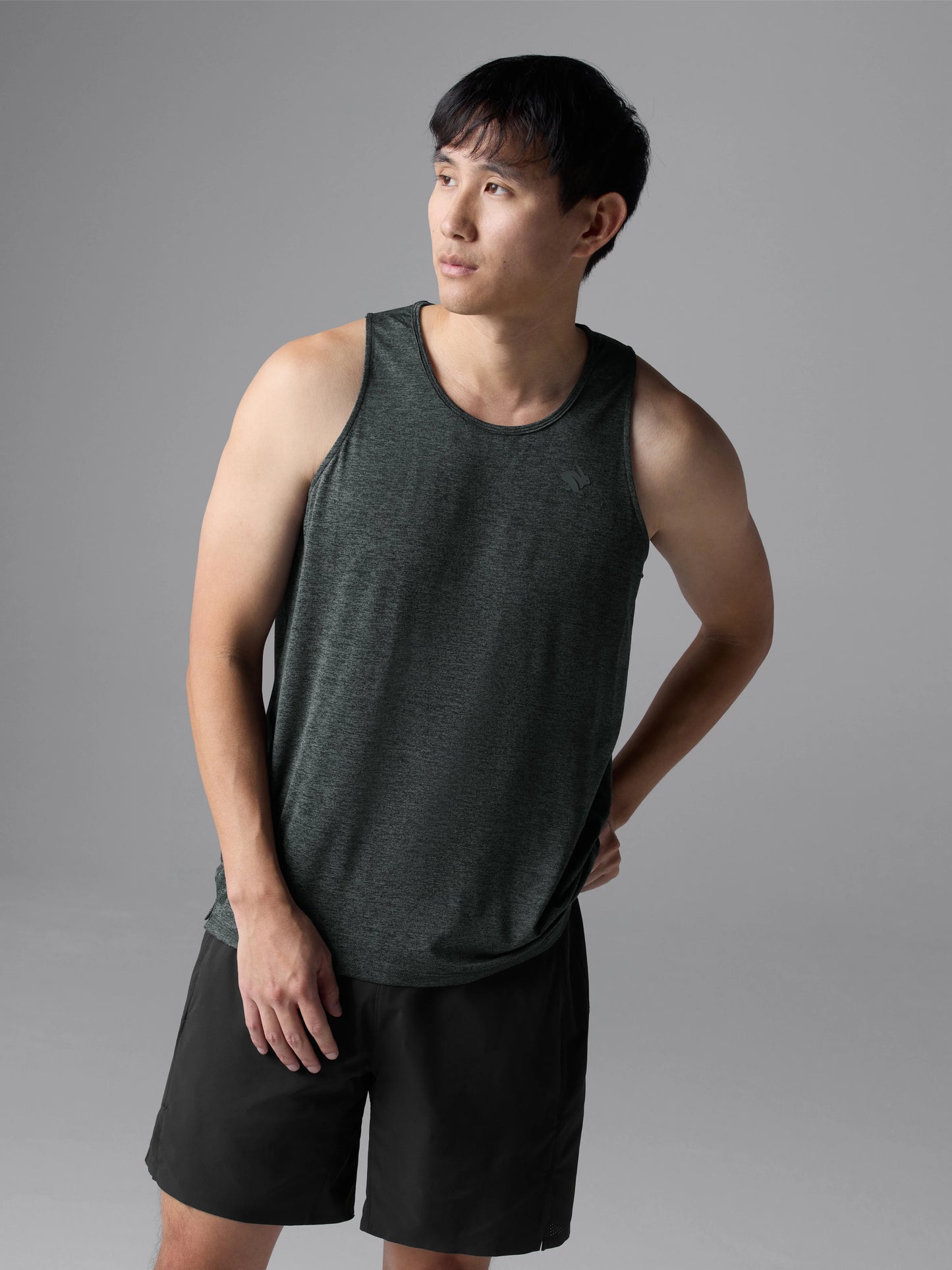 Rabbit Men's EZ Tank Top in Black Charcoal