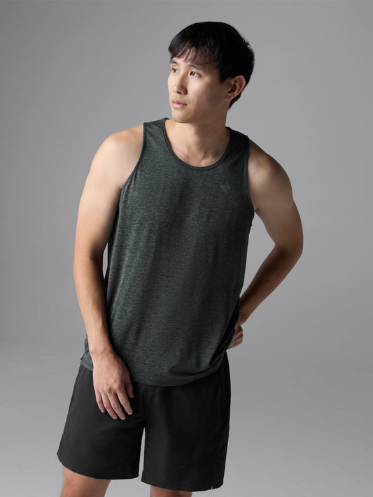Rabbit Men's EZ Tank Top in Black Charcoal