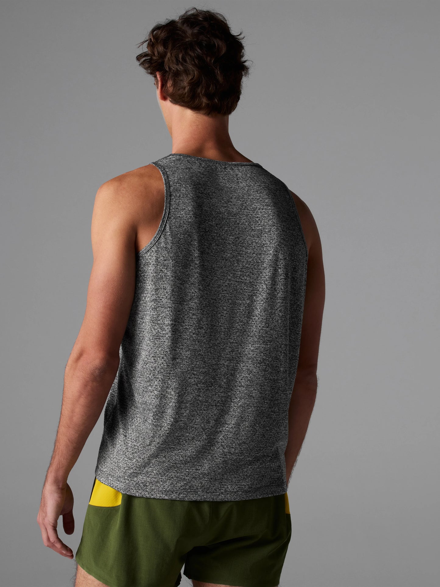 Rabbit Men's EZ Tank Perf Running Top in Charcoal