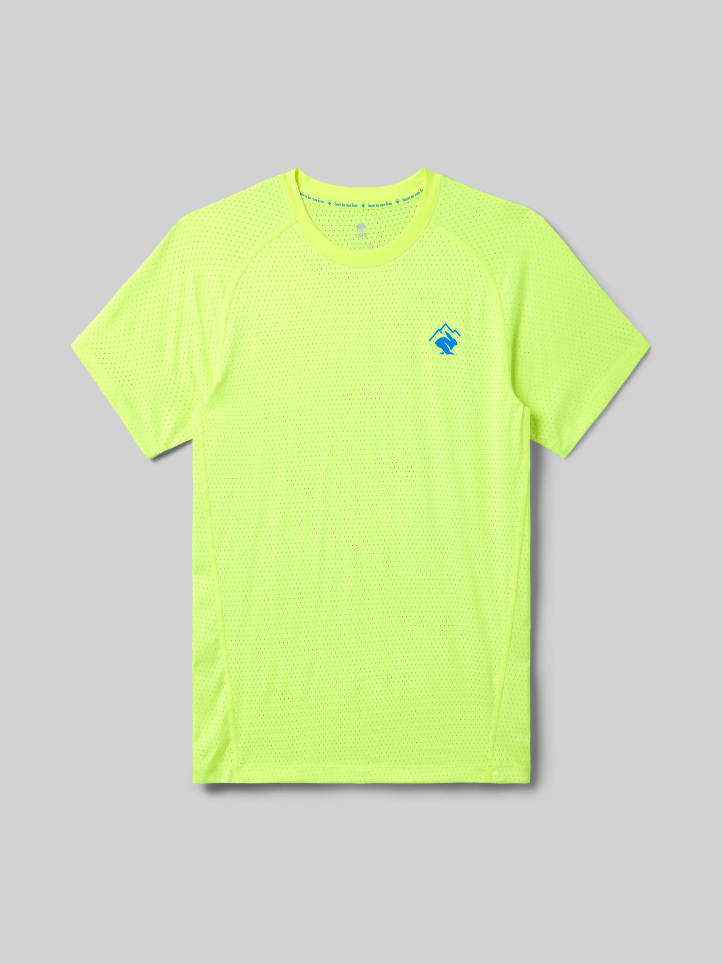 Rabbit Men's EZ Tee Perf SS Short Sleeve Top in Safety Yellow
