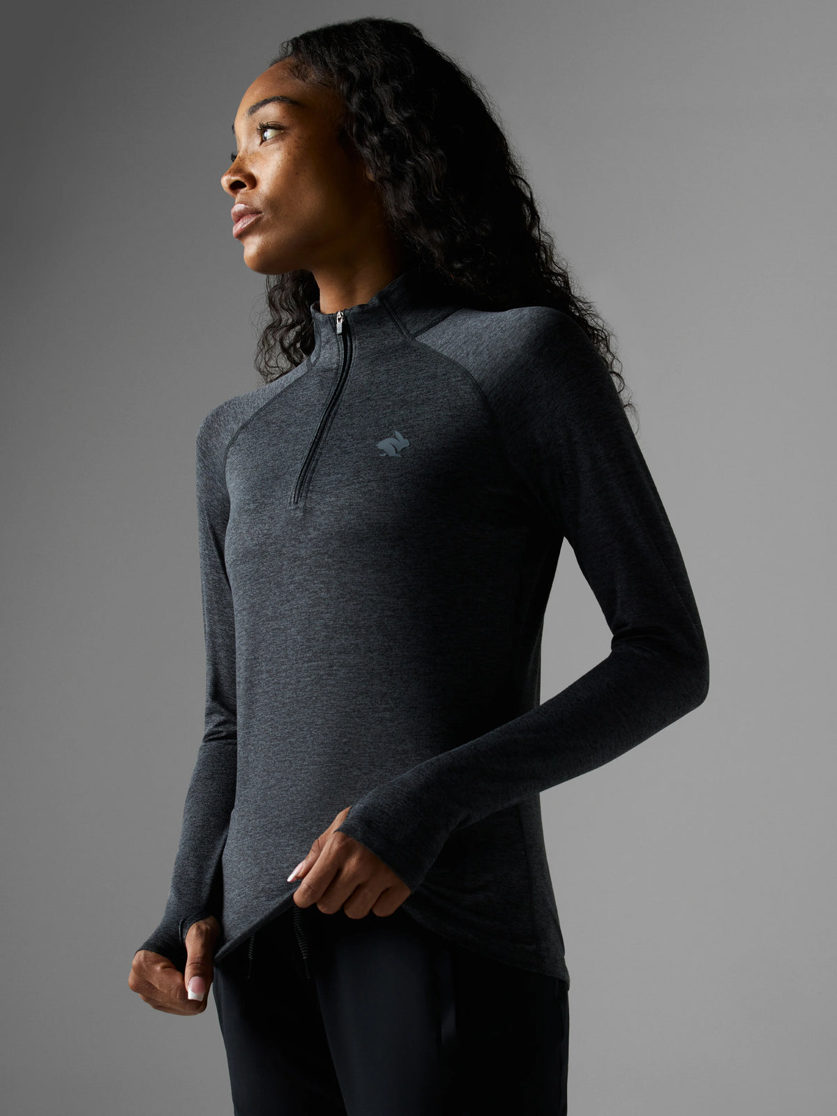Rabbit Women's EZ Zip in Black Charcoal