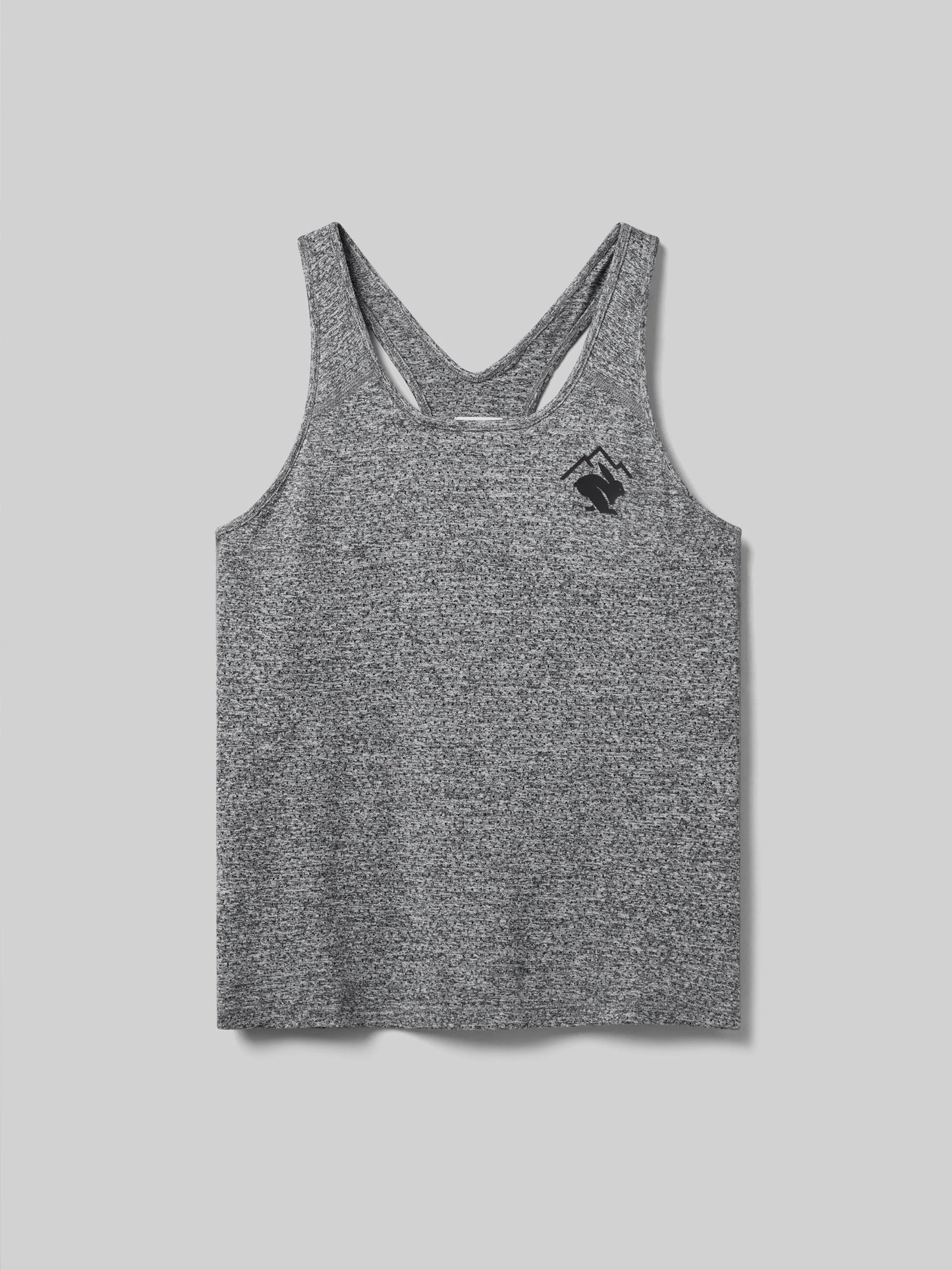 Rabbit Women's Hydration Trail Tank Racer back Top in Charcoal