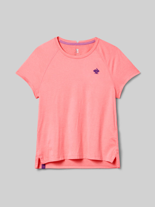 Rabbit Women's EZ Tee Short Sleeved Top in Strawberry Pink