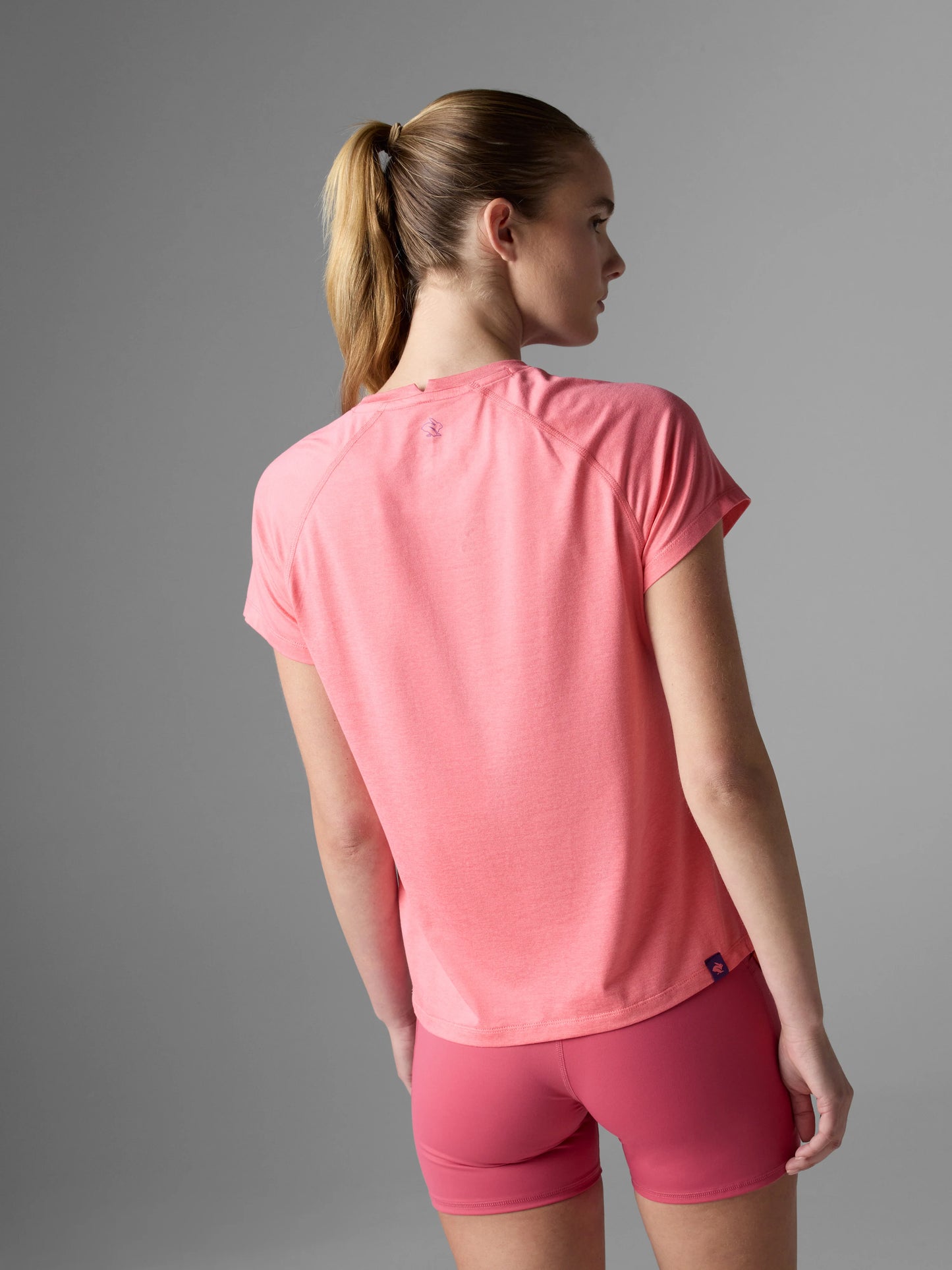 Rabbit Women's EZ Tee Short Sleeved Top in Strawberry Pink