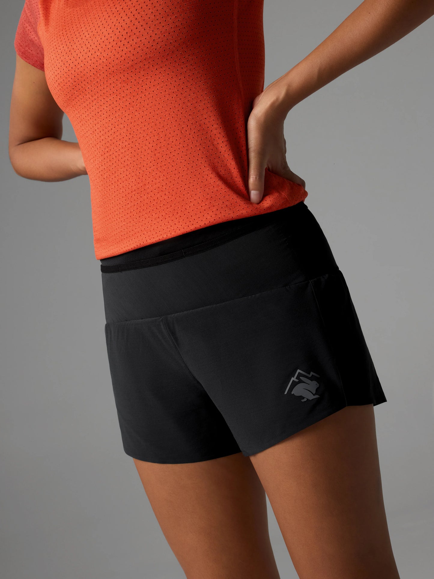 Rabbit Women's Stashems 3" Running Short in Black