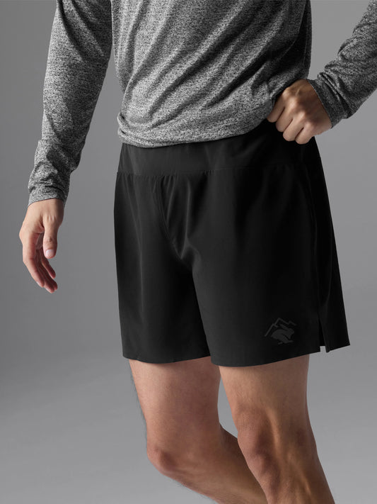 Rabbit Men's Stashems 5" Running Shorts in Black