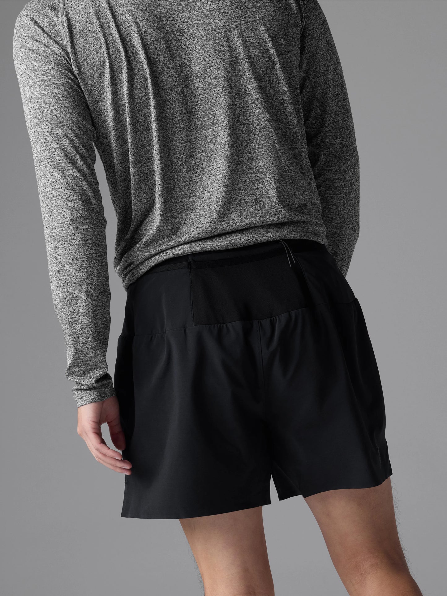 Rabbit Men's Stashems 5" Running Shorts in Black
