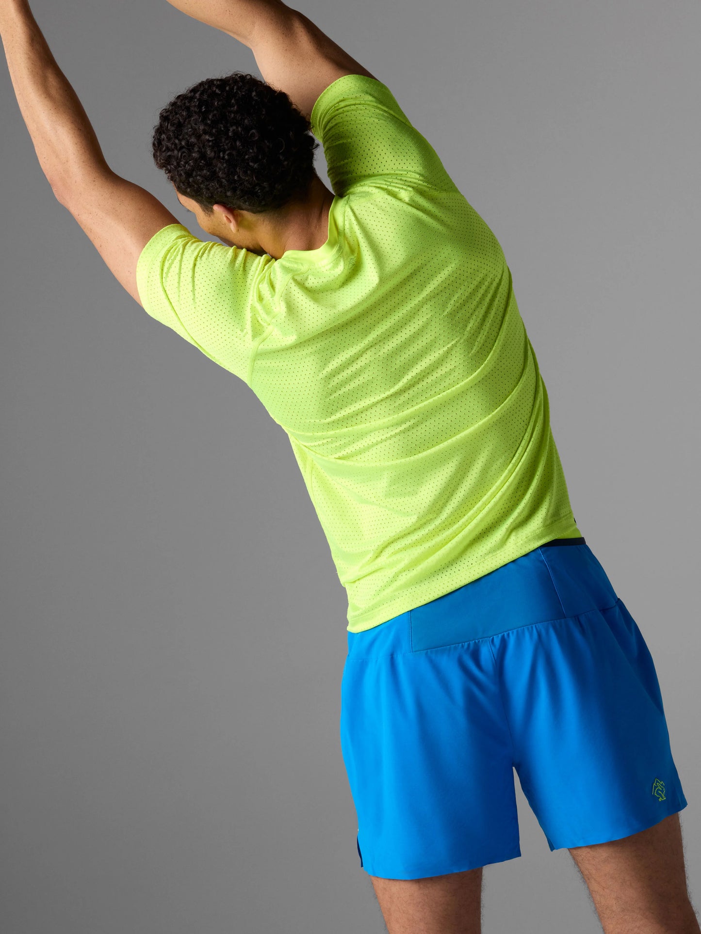 Rabbit Men's Stashems 5" Running Shorts in Electric Blue