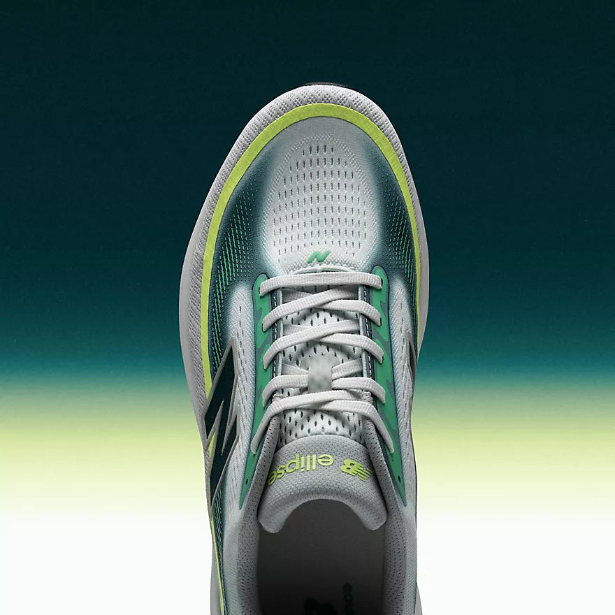 New Balance Women's Ellipse V1 Sneaker in Deep End with Medusa Green and Afterglow
