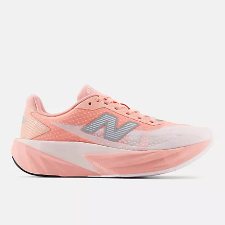 New Balance Women's FuelCell Rebel v5 Sneaker in Pink Lemonade with Pink Salt