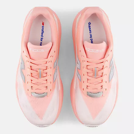 New Balance Women's FuelCell Rebel v5 Sneaker in Pink Lemonade with Pink Salt